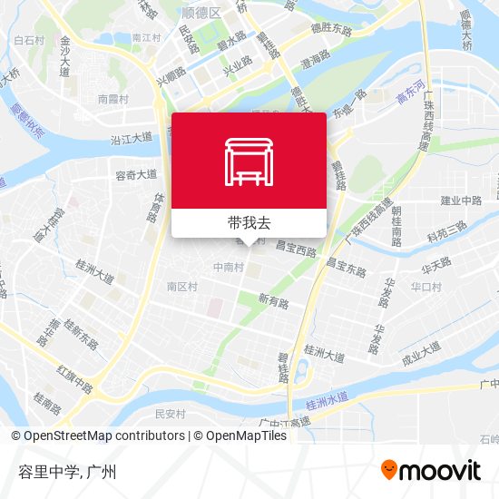 容里中学地图