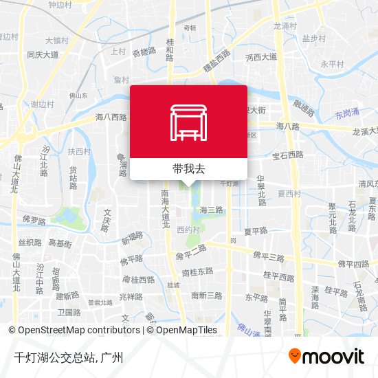 千灯湖公交总站地图