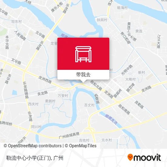 勒流中心小学(正门)地图