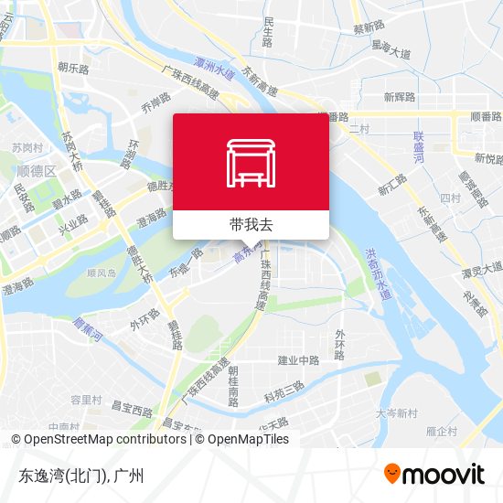 东逸湾(北门)地图