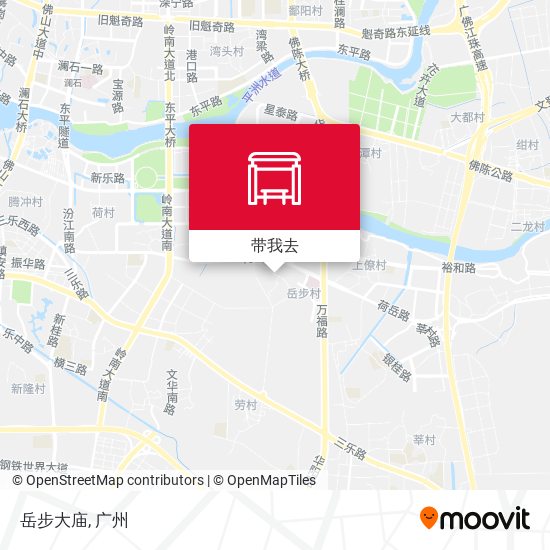 岳步大庙地图