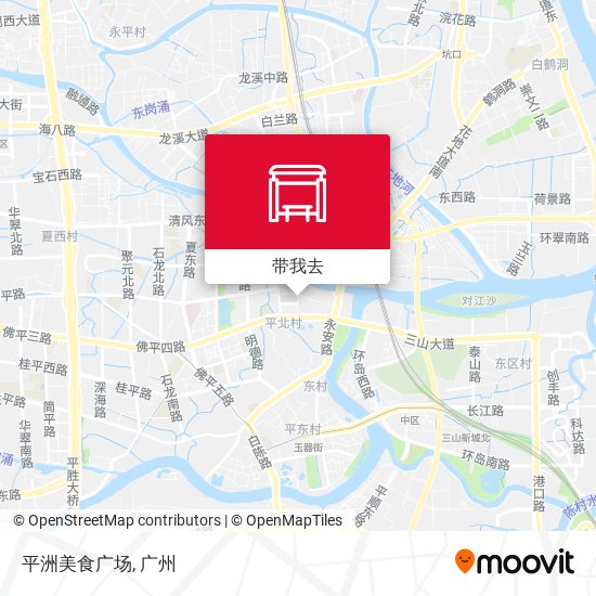 平洲美食广场地图