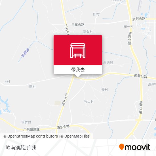 岭南澳苑地图