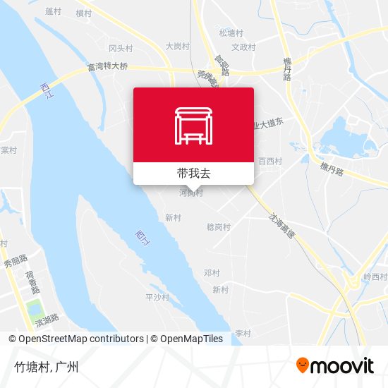 竹塘村地图