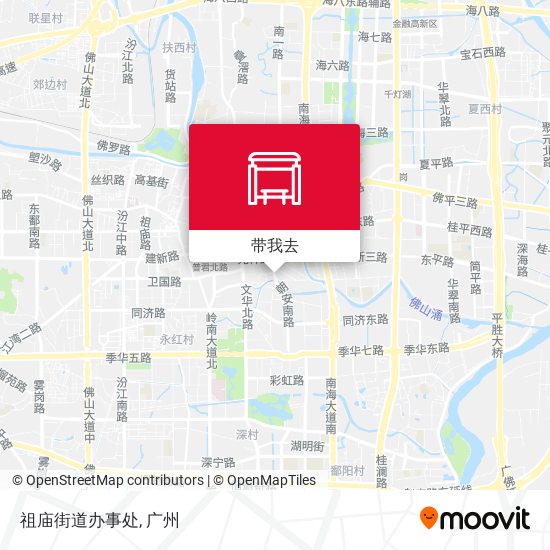 祖庙街道办事处地图