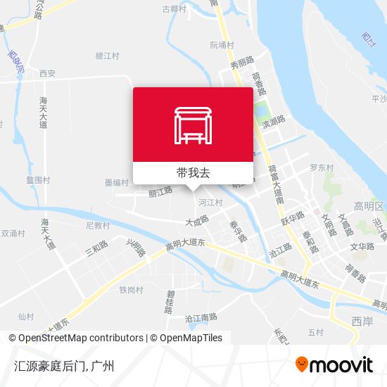 汇源豪庭后门地图