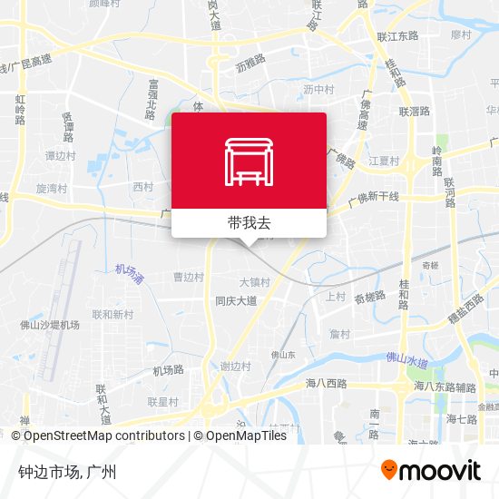 钟边市场地图