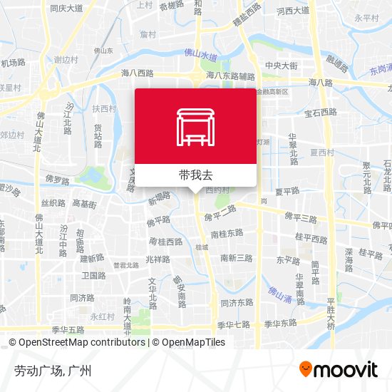 劳动广场地图