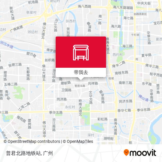 普君北路地铁站地图