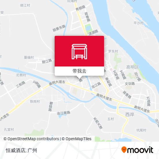 恒威酒店地图