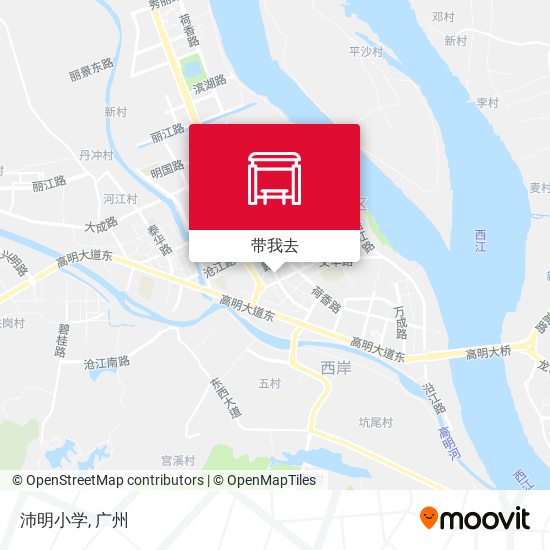 沛明小学地图