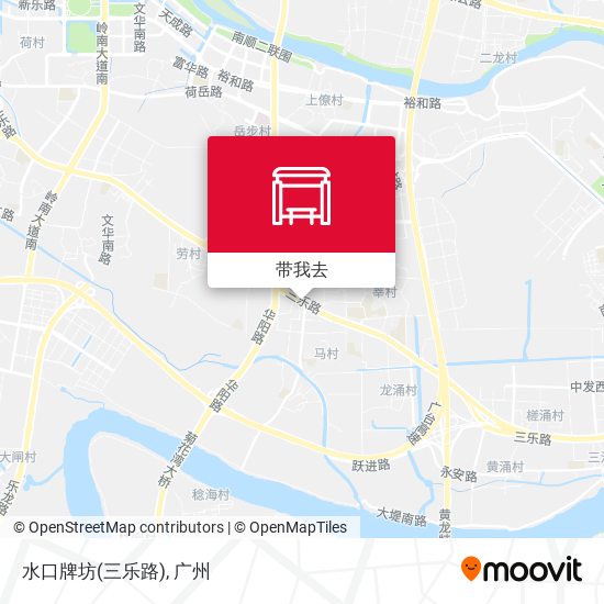 水口牌坊(三乐路)地图