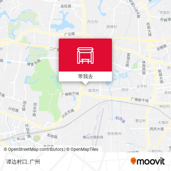 谭边村口地图
