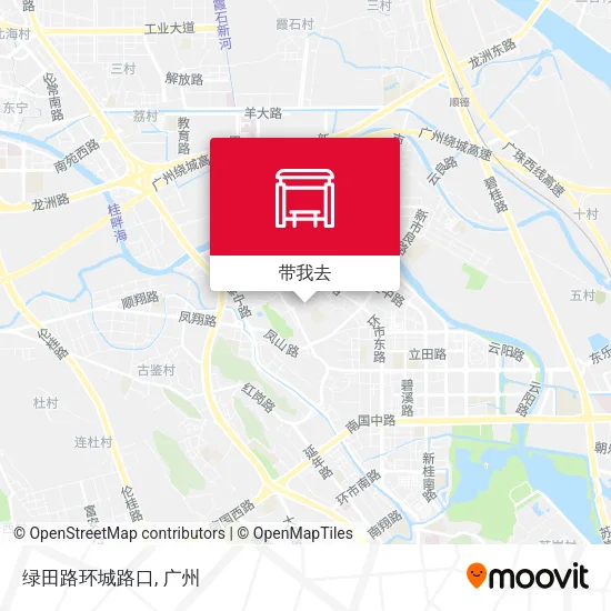 绿田路环城路口地图