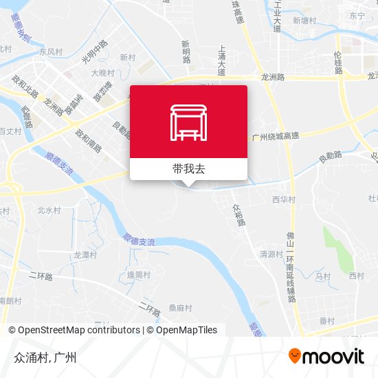 众涌村地图
