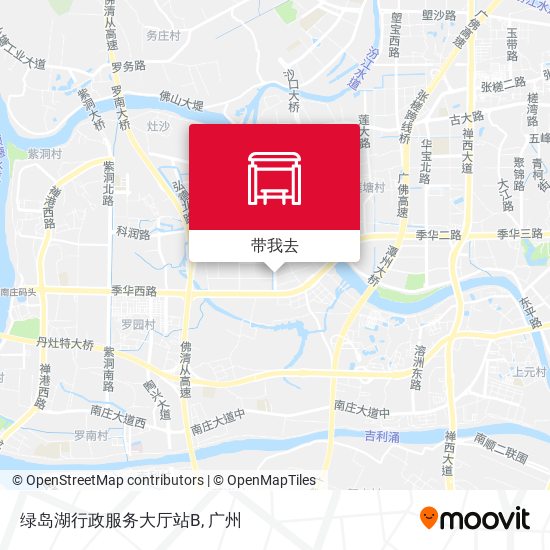 绿岛湖行政服务大厅站B地图