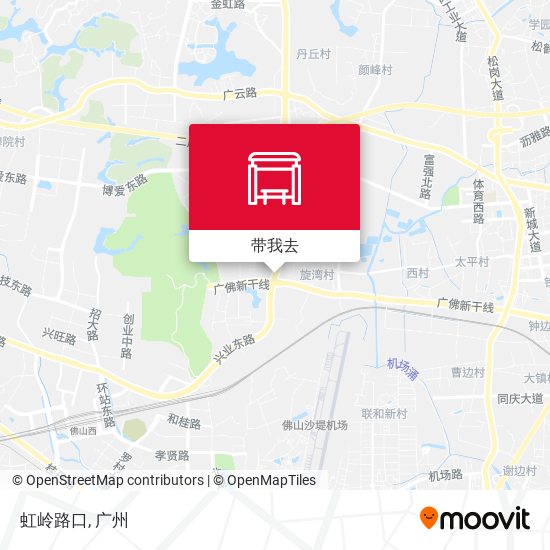 虹岭路口地图