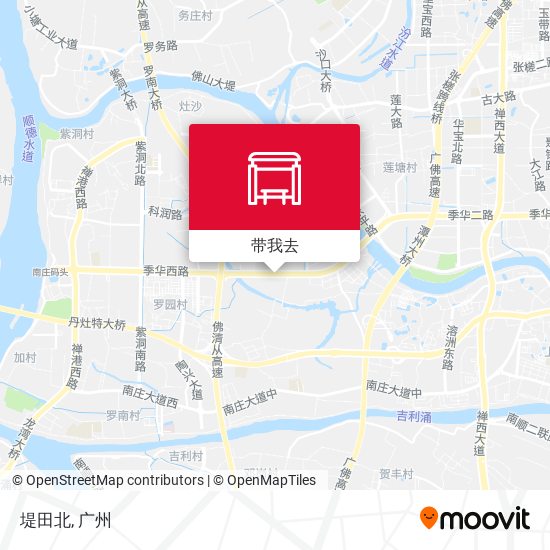 堤田北地图