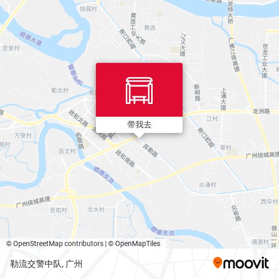 勒流交警中队地图