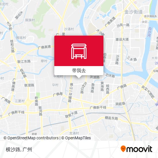 横沙路地图