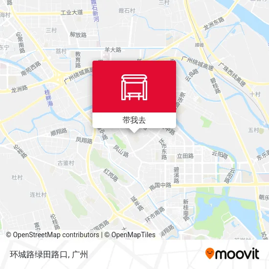 环城路绿田路口地图