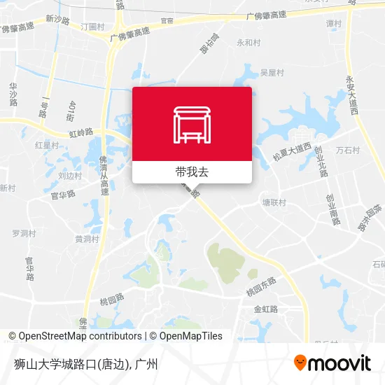 狮山大学城路口(唐边)地图