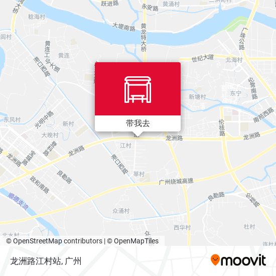 龙洲路江村站地图