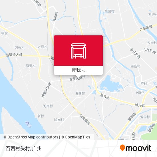 百西村头村地图