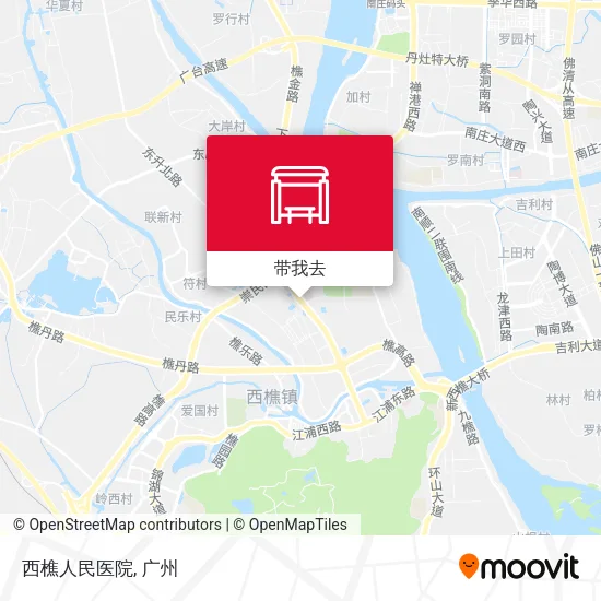 西樵人民医院地图