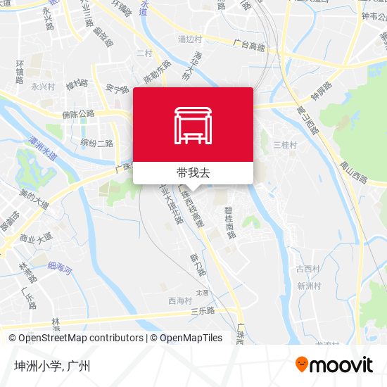 坤洲小学地图