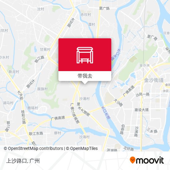 上沙路口地图