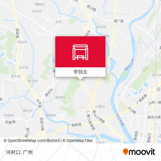 河村口地图