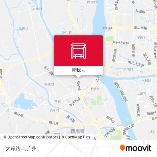 大岸路口地图