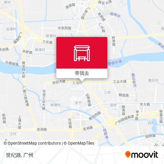 世纪路地图