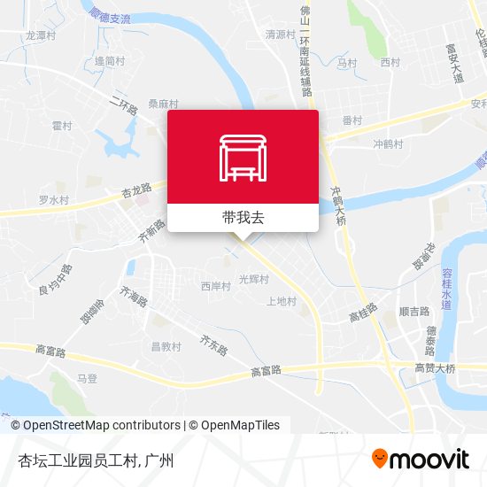 杏坛工业园员工村地图