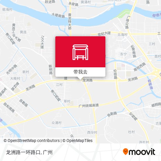 龙洲路一环路口地图
