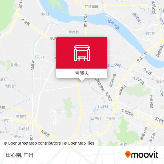 田心南地图