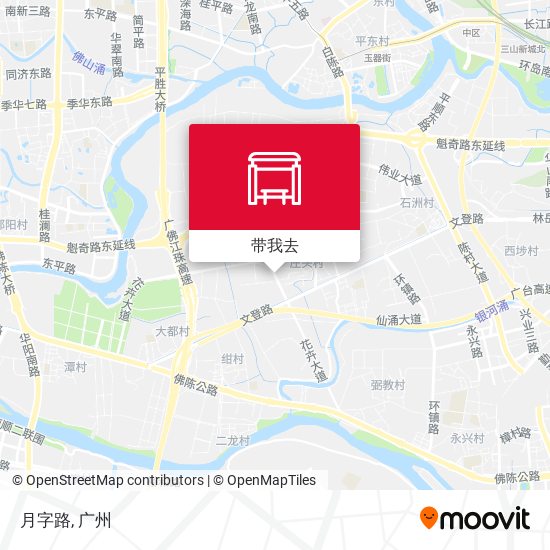 月字路地图