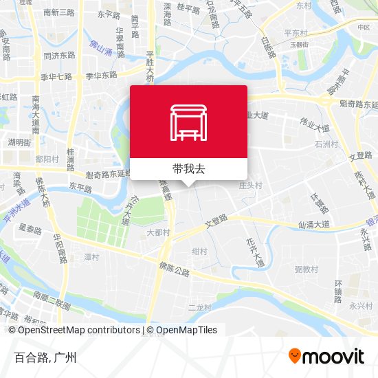 百合路地图