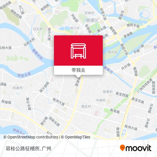 容桂公路征稽所地图