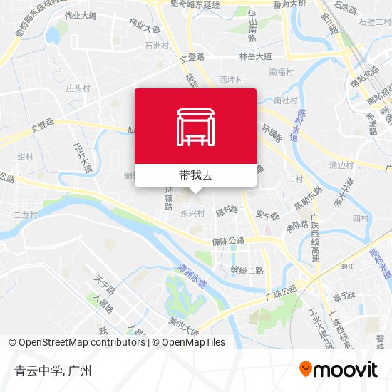 青云中学地图