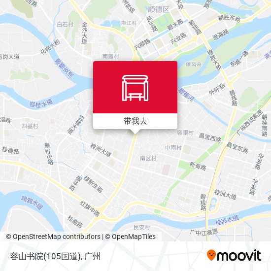 容山书院(105国道)地图