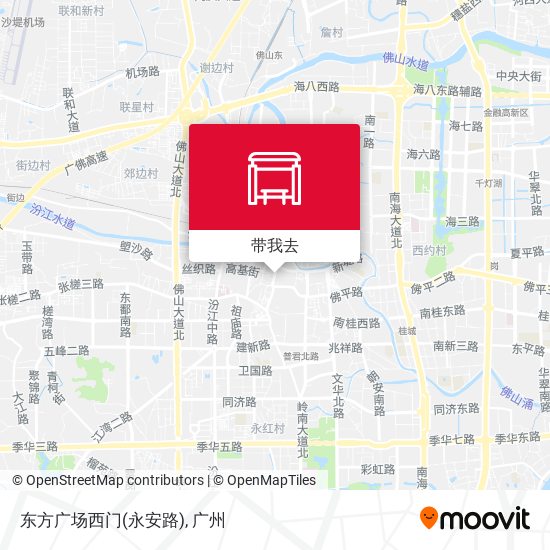 东方广场西门(永安路)地图