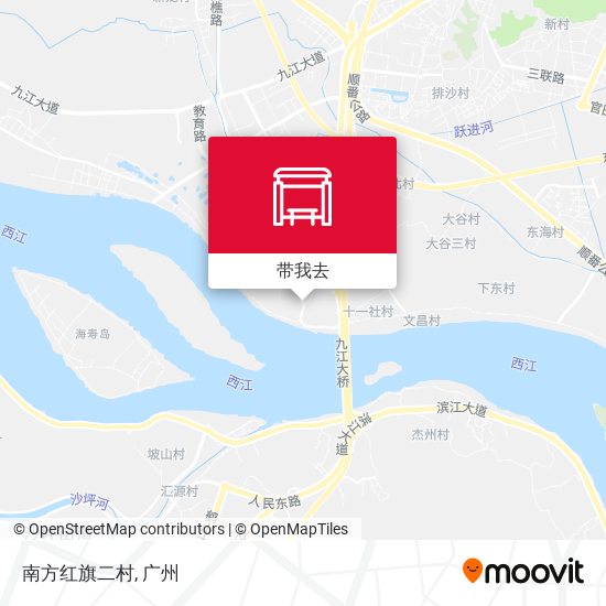 南方红旗二村地图