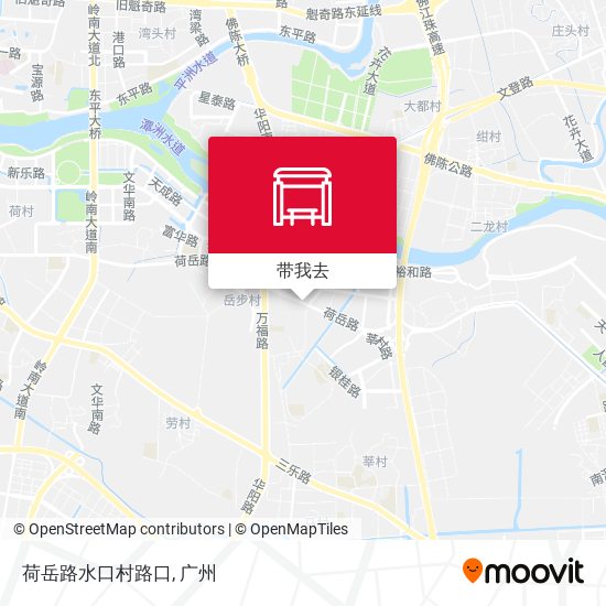 荷岳路水口村路口地图