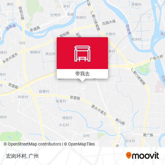 宏岗环村地图