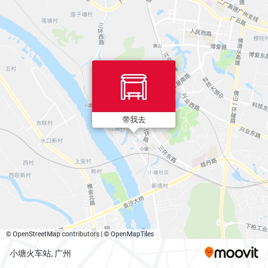 小塘火车站地图