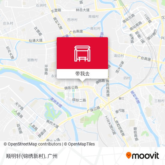 顺明轩(锦绣新村)地图