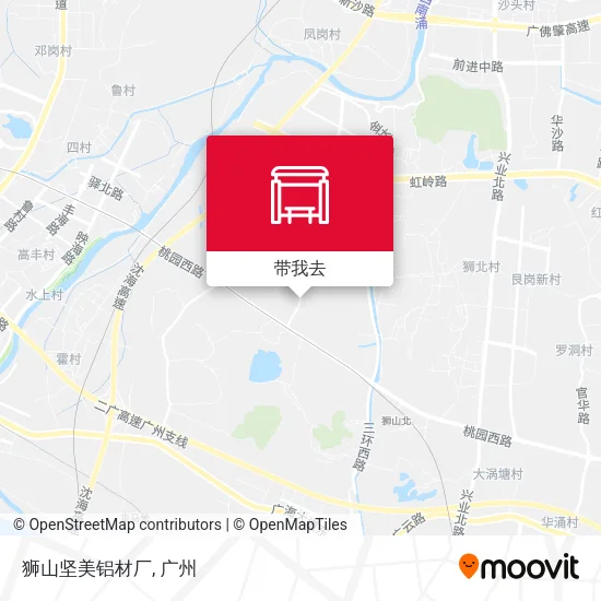 狮山坚美铝材厂地图
