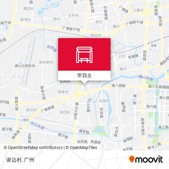 谢边村地图